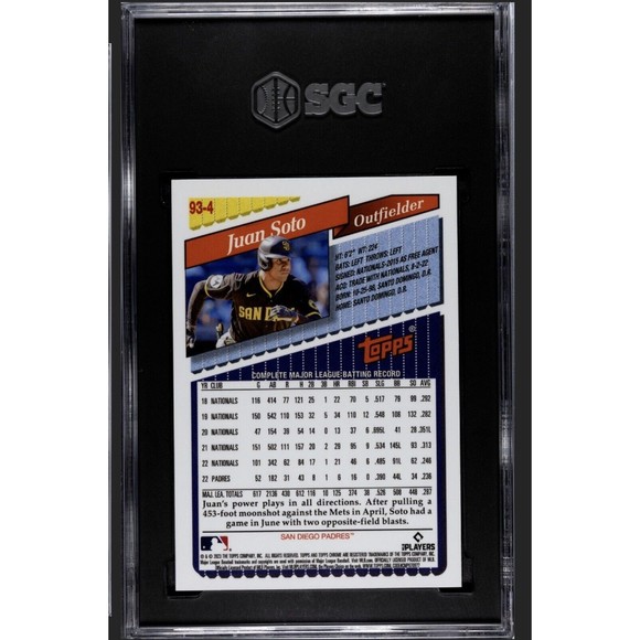 2023 Topps Chrome Lids Juan Soto Gold Refractor /50 GEM MINT 10 - POP 1!! - Picture 2 of 2